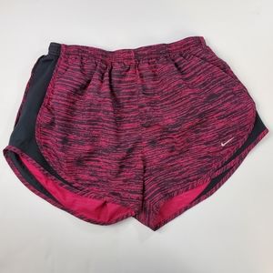 Nike Women's Static Print Raspberry & Black Running Shorts
